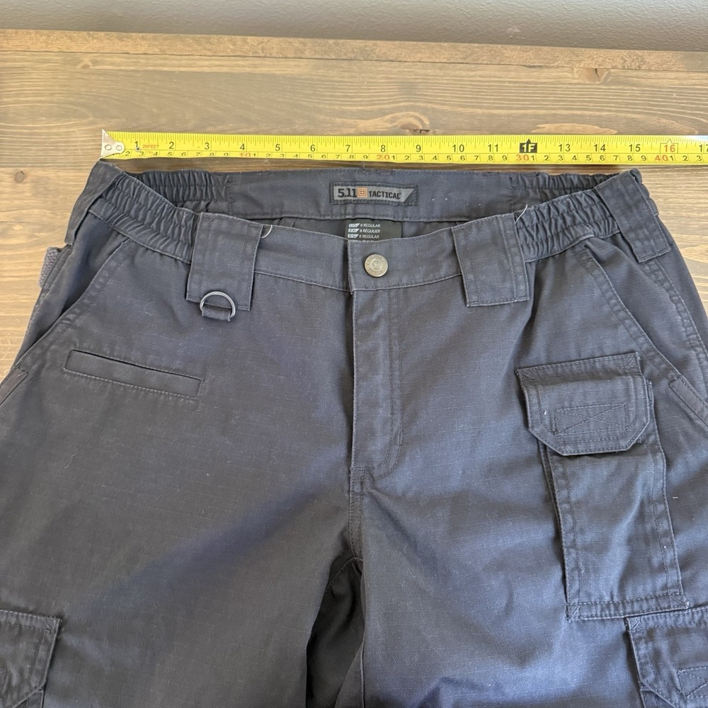 5.11 Tactical Womens Dark Grey 8 Straight Leg‎ Cargo Pants Bottoms - Picture 7 of 8